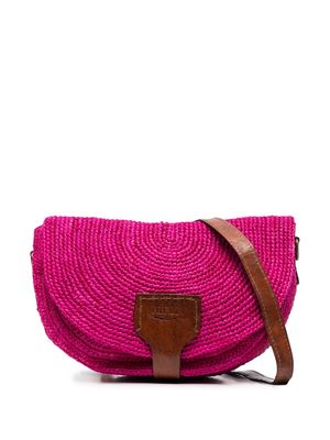 IBELIV Tiako raffia crossbody bag - Pink