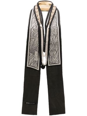 IBRIGU scarf-detail necklace - Black