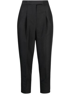 IBRIGU virgin wool cropped trousers - Grey