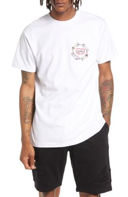 ICE CREAM Hand Made Embroidered T-Shirt in White
