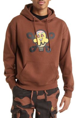 ICE CREAM Wrench Oversize Graphic Hoodie in Brunette