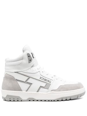 Iceberg 1979 suede-panelled sneakers - White