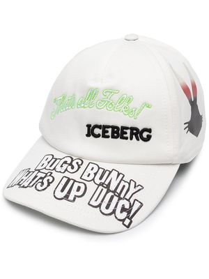 Iceberg Bugs Bunny logo-detail baseball cap - White