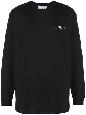 Iceberg Bugs Bunny logo-embroidered sweatshirt - Black