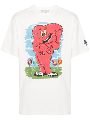 Iceberg cartoon-print cotton T-shirt - Neutrals