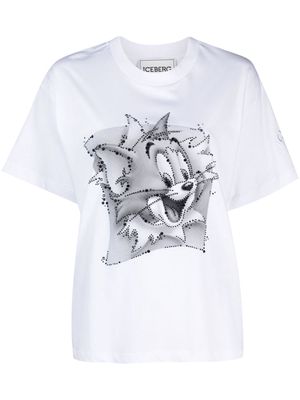 Iceberg cartoon-print cotton T-shirt - White