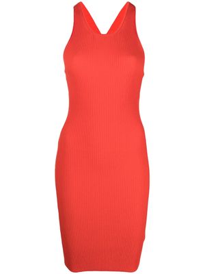 Iceberg cut-out ribbed-knit dress - Red