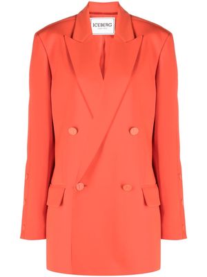 Iceberg double-breasted buttoned blazer - Red