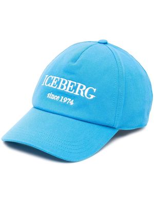 Iceberg embroidered-logo baseball cap - Blue