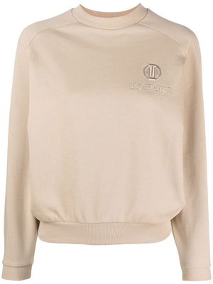 Iceberg embroidered-logo cotton sweatshirt - Neutrals