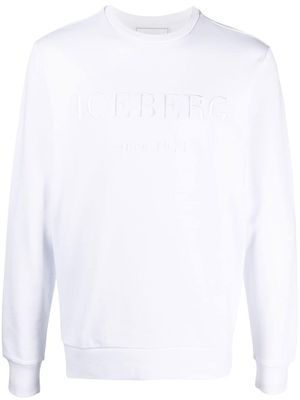 Iceberg embroidered-logo detail sweatshirt - White