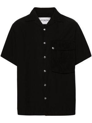 Iceberg embroidered-logo shirt - Black