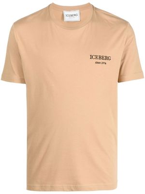 Iceberg embroidered logo T-shirt - Brown