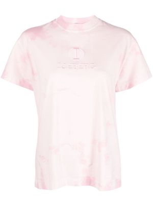 Iceberg embroidered-logo tie-dye T-shirt - Pink
