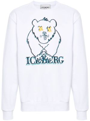 Iceberg graphic-print cotton sweatshirt - White