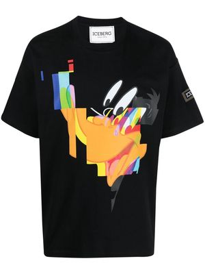 Iceberg graphic-print cotton T-shirt - Black