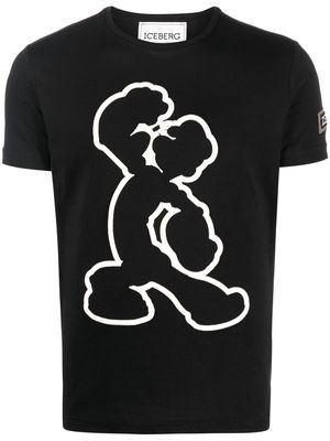 Iceberg graphic-print T-shirt - Black