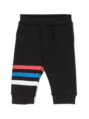 Iceberg Kids logo-embroidered cotton-blend track pants - Black