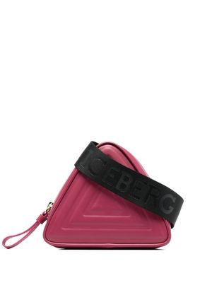 Iceberg leather triangle belt bag - Pink