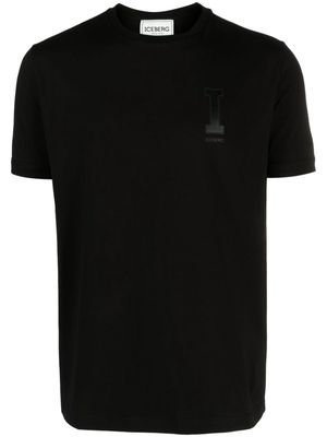 Iceberg logo-appliqué cotton T-shirt - Black