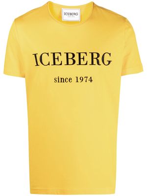 Iceberg logo-embroidered T-shirt - Orange