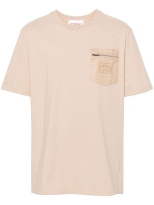 Iceberg logo-patch cotton T-shirt - Neutrals