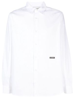 Iceberg logo-patch long-sleeve shirt - White