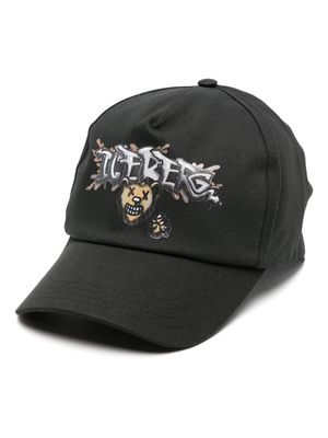 Iceberg logo-print cotton baseball cap - Black