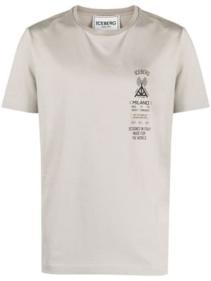 Iceberg logo-print cotton T-shirt - Grey