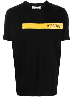 Iceberg logo-print crew-neck T-shirt - Black