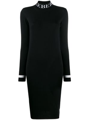 Iceberg logo sweater dress - Black