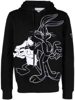 Iceberg Looney Tunes embroidery hoodie - Black
