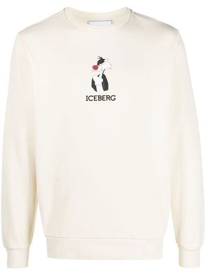 Iceberg Looney Tunes logo-print sweatshirt - Yellow