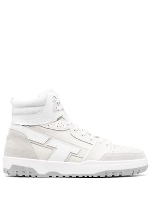 Iceberg Okoro high-top leather sneakers - White