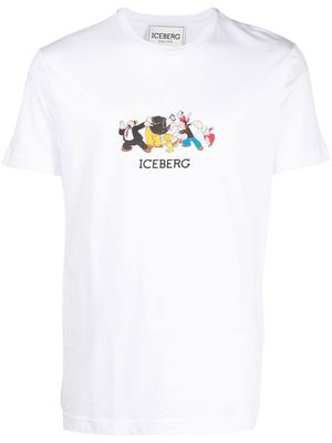 Iceberg Popeye-print short-sleeve T-shirt - White