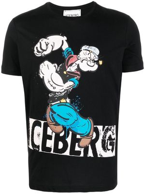 Iceberg Popeye short-sleeve T-shirt - Black