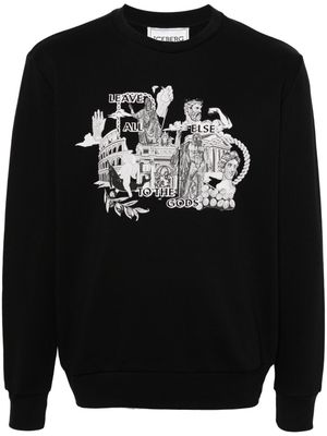 Iceberg roma-print sweatshirt - Black