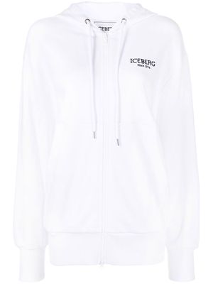 Iceberg Snoopy zip-front hoodie - White