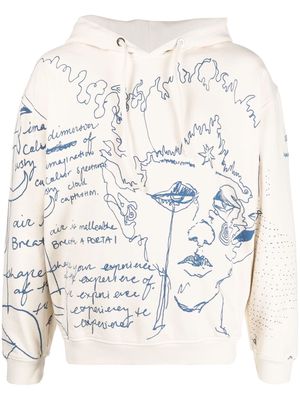 Iceberg x Kailand O. Morris cotton hoodie - Neutrals