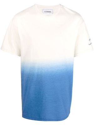 Iceberg x Kailand O. Morris gradient cotton T-shirt - Blue