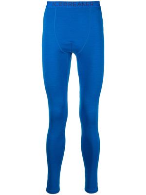 icebreaker MerinoFine™ logo-waistband leggings - Blue