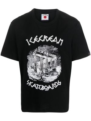 ICECREAM Ancient cotton T-shirt - Black
