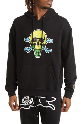 ICECREAM Components Cotton Graphic Hoodie in Black