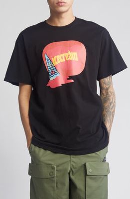 ICECREAM Cone Classic Graphic T-Shirt in Black