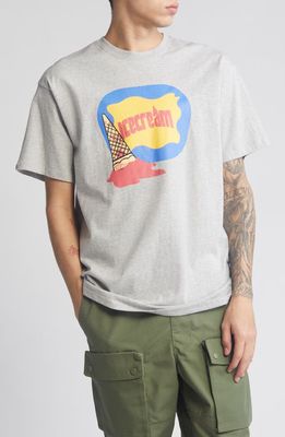 ICECREAM Cone Classic Graphic T-Shirt in Heather Grey