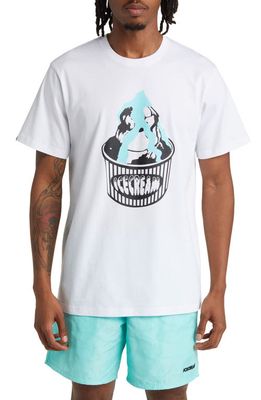 ICECREAM Cup Graphic T-Shirt in White