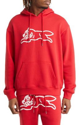 ICECREAM Dirty Dog Graphic Hoodie in True Red