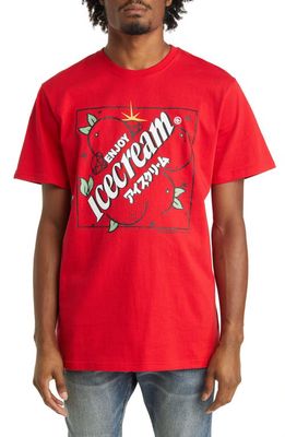 ICECREAM Flavor Graphic T-Shirt in True Red