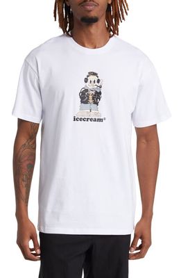ICECREAM Frosty Cotton Graphic T-Shirt in White