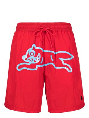 ICECREAM graphic-print swim shorts - Red